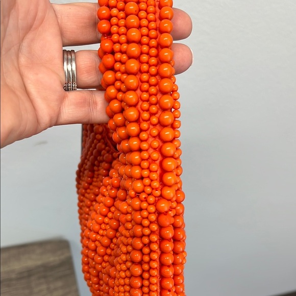 Vibrant Orange Beaded Hobo Bag ✨🧡 - Picture 5 of 8